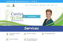 Tablet Screenshot of carolynzepf.com